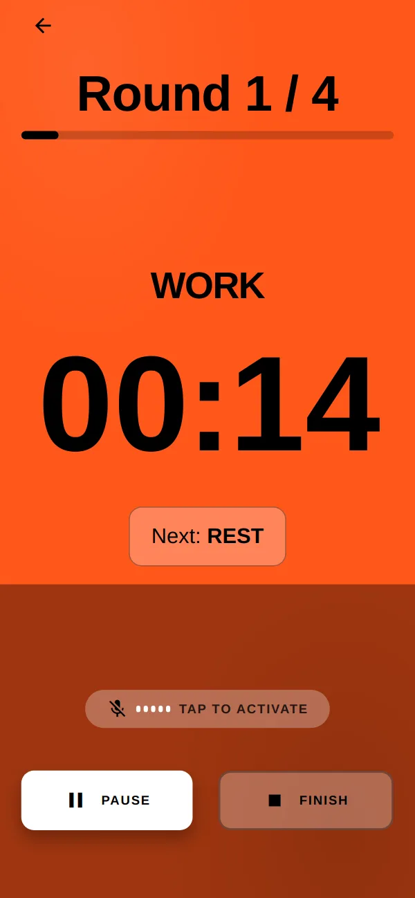 Timer, work phase
